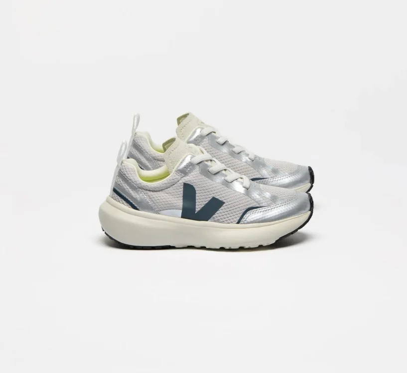 Tênis VEJA Infantil Canary Júnior - Alveomesh Light Grey California Silver VEJA - VERT Oficial Oficial