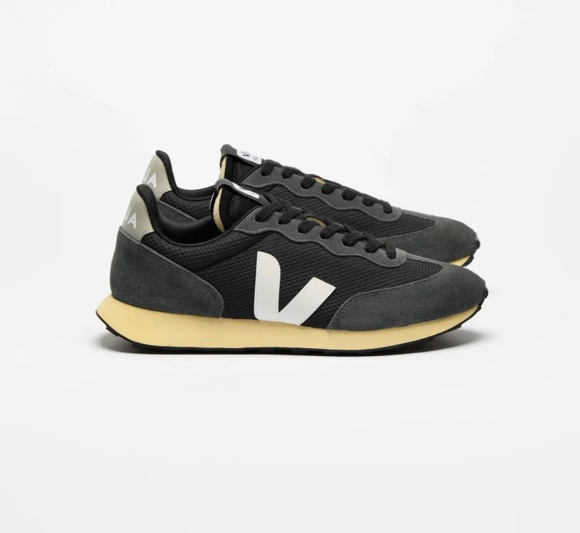 Tênis VEJA Feminino Rio Branco II Alveomesh Preto Branco VEJA - VERT Oficial