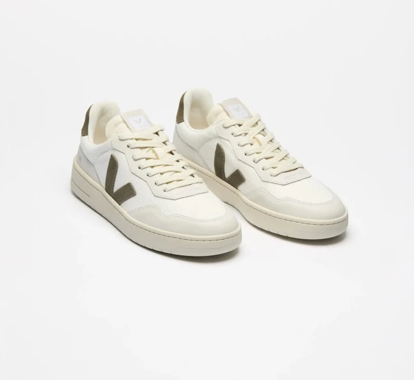 Tênis VEJA Masculino V-90 B-Mesh Branco Kaki VEJA - VERT Oficial 2