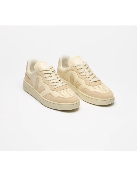 Tênis VEJA Masculino V-90 Couro Cashew Oat VEJA - VERT Oficial