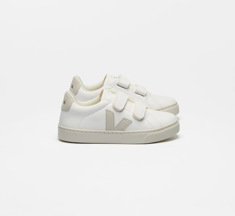 Tênis VEJA Infantil Esplar Couro Branco Natural VEJA - VERT Oficial