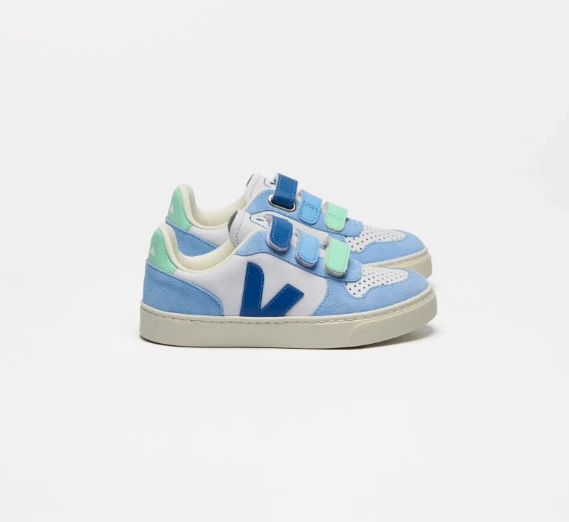 Tênis VEJA Infantil V-10 Júnior - Couro Multico Indigo VEJA - VERT Oficial