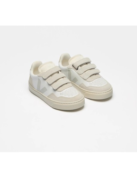Tênis VEJA Infantil V-90 Mini - Couro Branco Natural VEJA - VERT Oficial