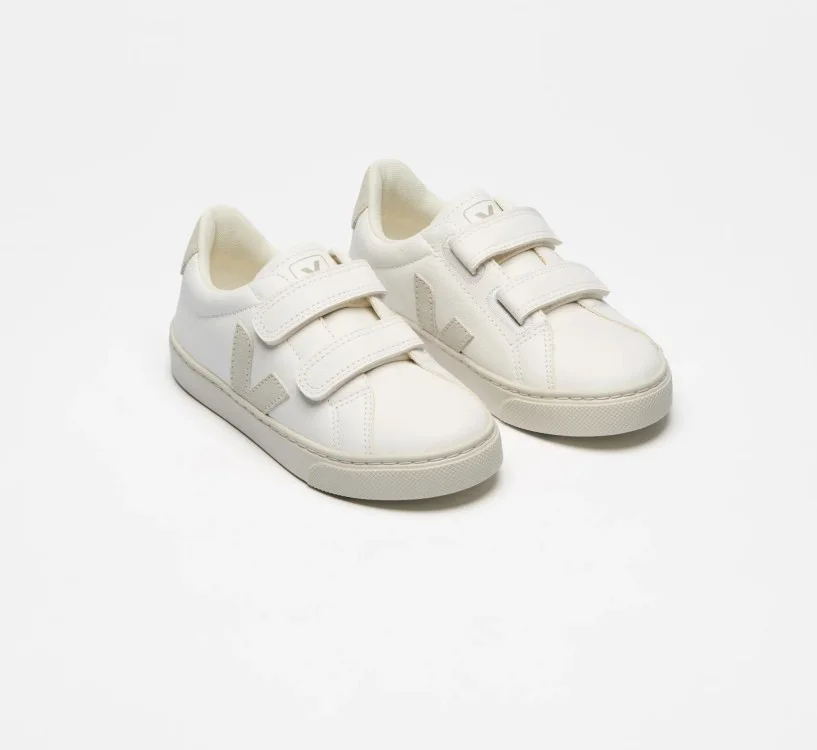 Tênis VEJA Infantil Esplar Mini - Couro Branco Natural VEJA - VERT Oficial 2