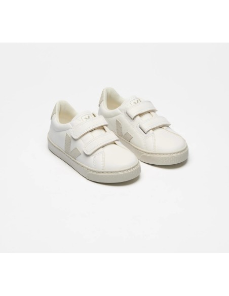 Tênis VEJA Infantil Esplar Mini - Couro Branco Natural VEJA - VERT Oficial