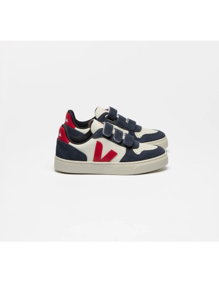 Tênis VEJA Infantil V-10 Mini - Couro Pekin Puro Nautico VEJA - VERT Oficial