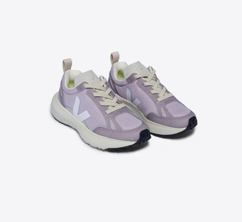 Tênis VEJA Infantil Canary Mini - Alveomesh Parme Branco - VEJA - VERT Oficial 2