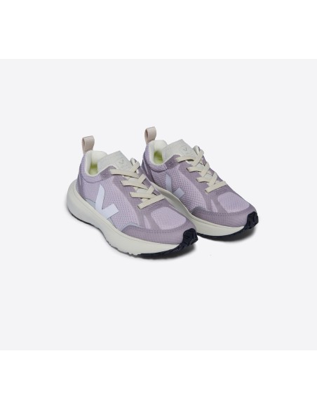 Tênis VEJA Infantil Canary Mini - Alveomesh Parme Branco - VEJA - VERT Oficial