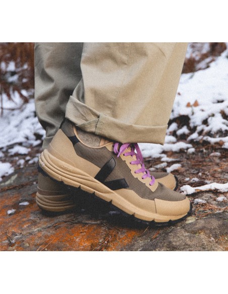 Tênis VEJA Feminino Dekkan Ripstop Kaki Preto VEJA - VERT Oficial