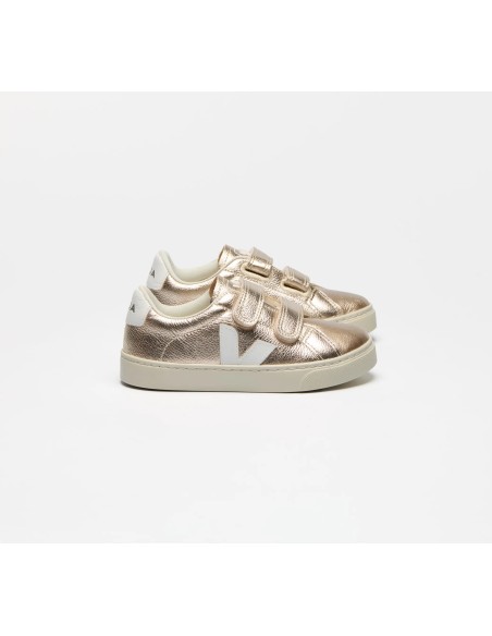 Tênis VEJA Infantil Esplar Couro Platine Branco VEJA - VERT Oficial