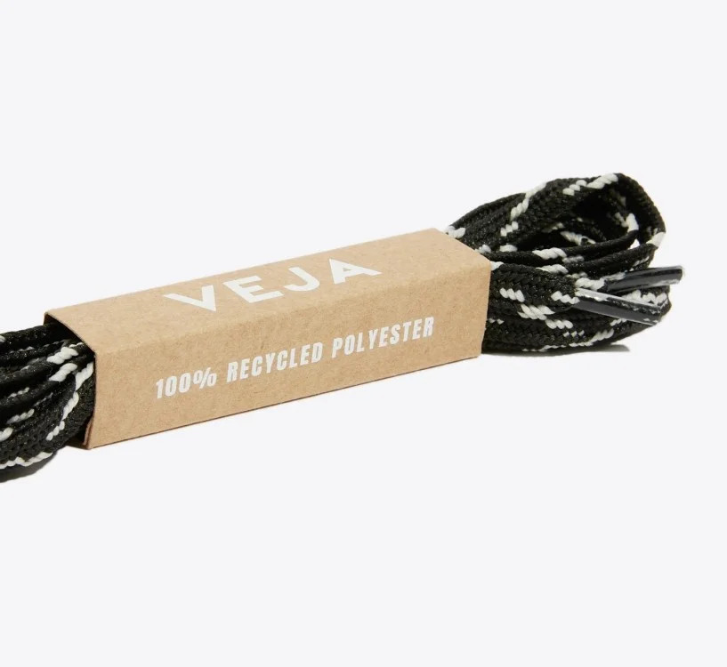 Cadarço para Tênis Preto – Poliéster Reciclado - VEJA - VERT Oficial 2