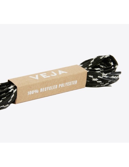Cadarço para Tênis Preto – Poliéster Reciclado - VEJA - VERT Oficial