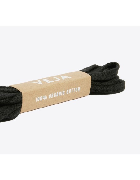 Cadarço para Tênis Preto – Algodão Orgânico - VEJA - VERT Oficial