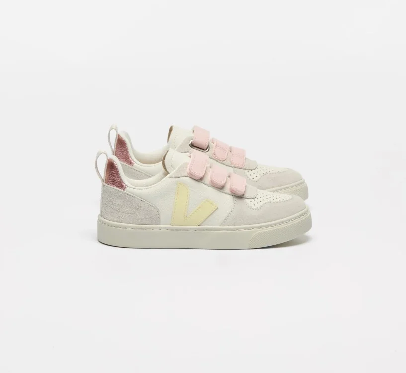 Tênis Infantil V-10 Mini Couro VEJA x BONPOINT Oficial