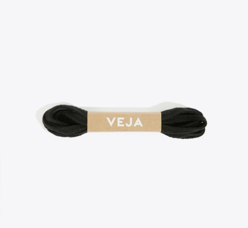Cadarço para Tênis Preto – Algodão Orgânico - VEJA - VERT Oficial