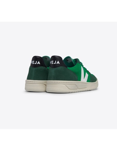 Tênis VEJA masculino V-10 verde, cinza e preto - VEJA - VERT