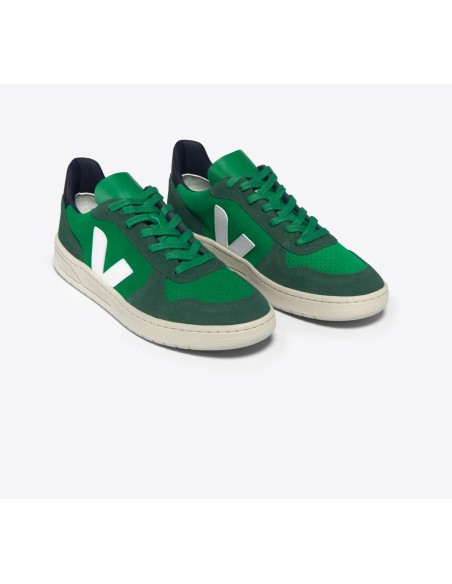 Tênis VEJA masculino V-10 verde, cinza e preto - VEJA - VERT