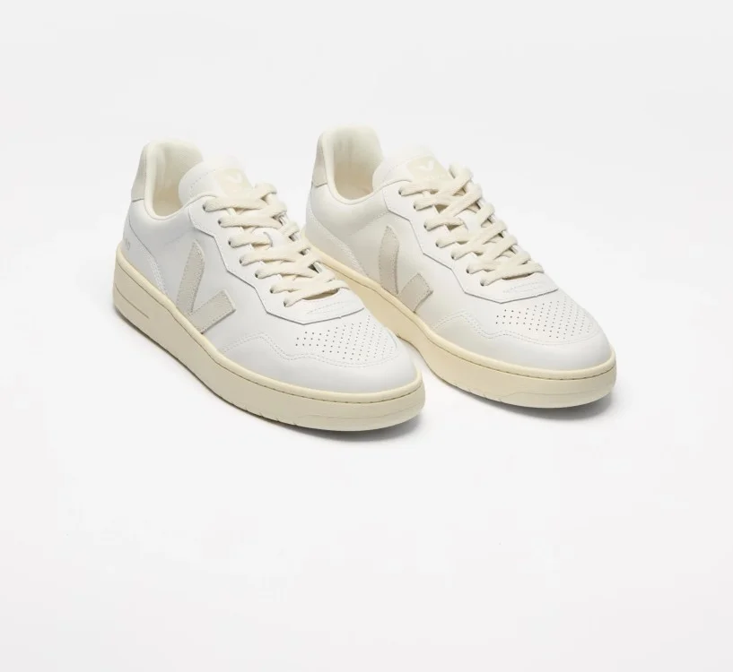 Tênis VEJA Masculino V-90 Couro Branco Natural VEJA - VERT Oficial 2