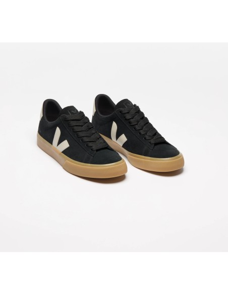 Tênis VEJA Feminino Campo Bold Suede Preto Pierre VEJA - VERT Oficial