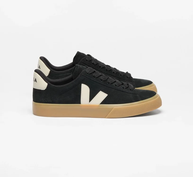 Tênis VEJA Masculino Campo Bold Suede Preto Pierre VEJA - VERT Oficial