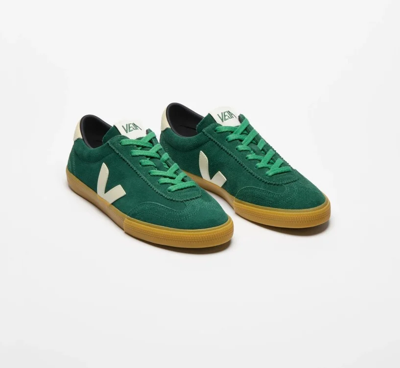 Tênis VEJA feminino Volley camurça verde - VERT 2