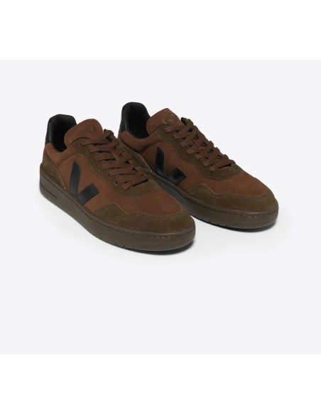Tênis VEJA feminino V-90 suede marrom - VEJA - VERT