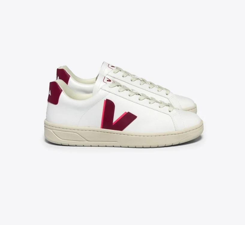 Tênis VEJA feminino URCA branco com rosa - VEJA - VERT