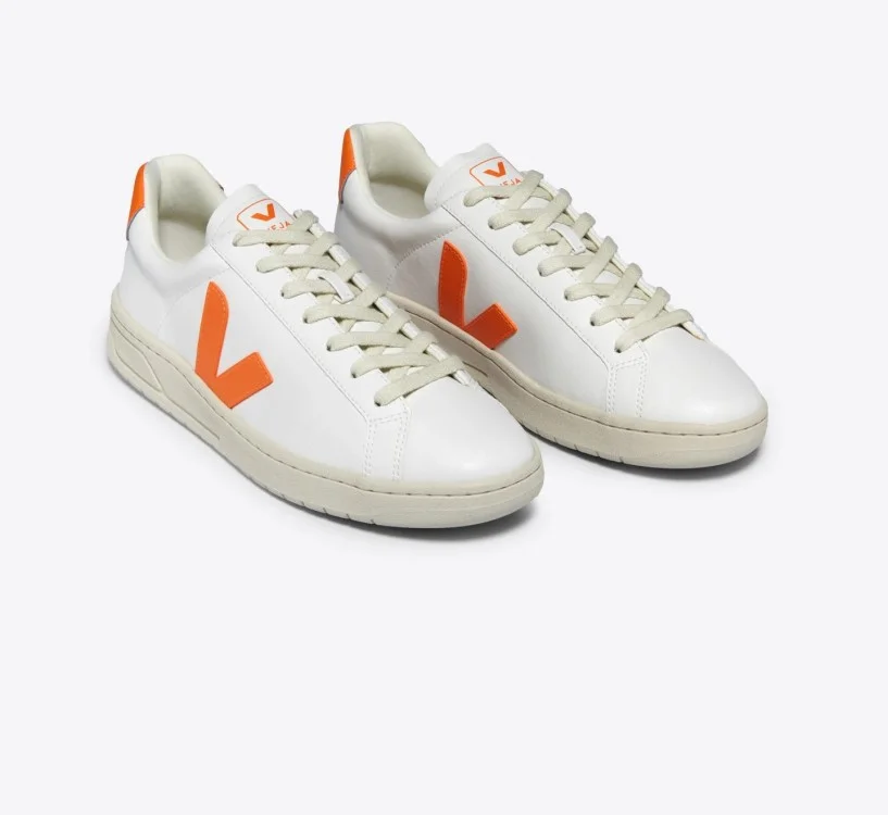 Tênis VEJA feminino URCA branco com detalhe laranja - VEJA - VERT 2