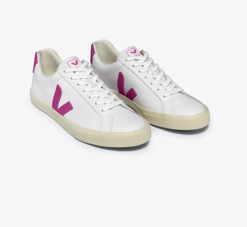 Tênis VEJA feminino Esplar branco com roxo - VEJA - VERT 2