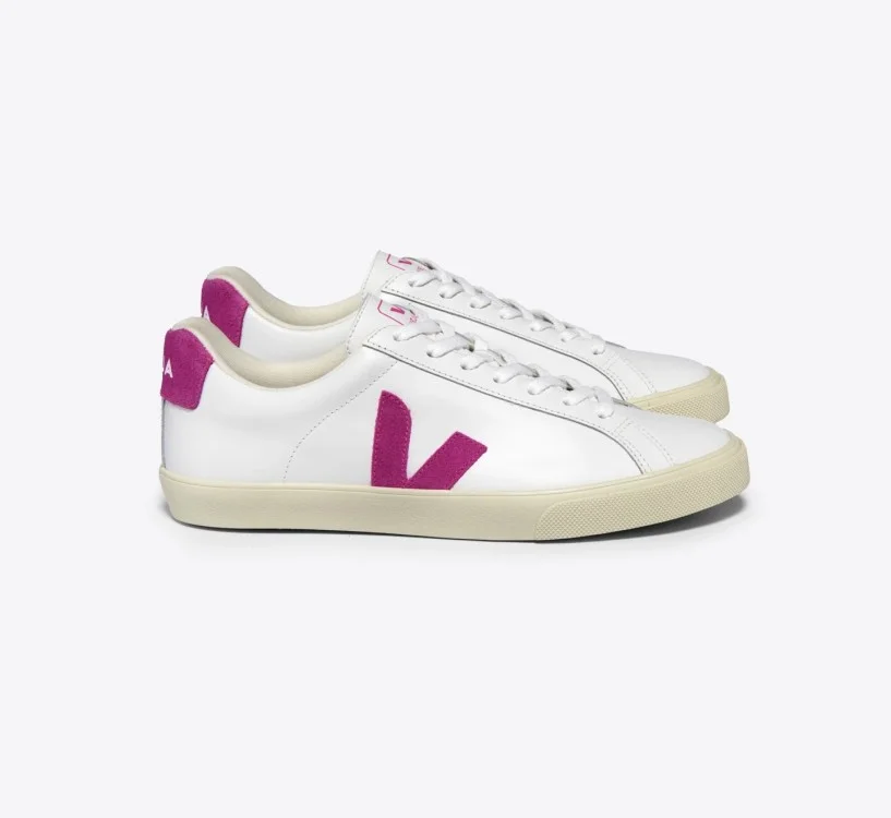 Tênis VEJA feminino Esplar branco com roxo - VEJA - VERT