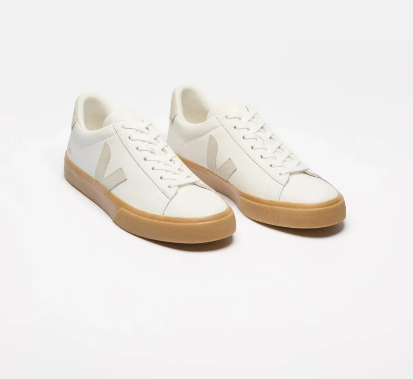 Tênis VEJA Feminino Campo Couro Branco Natural Natural VEJA - VERT Oficial 2