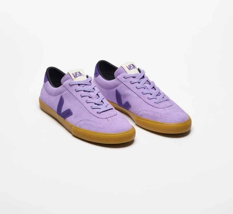 Tênis VEJA feminino Volley suede roxo lavanda - Oficial 2