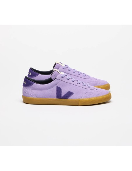 Tênis VEJA feminino Volley suede roxo lavanda - Oficial