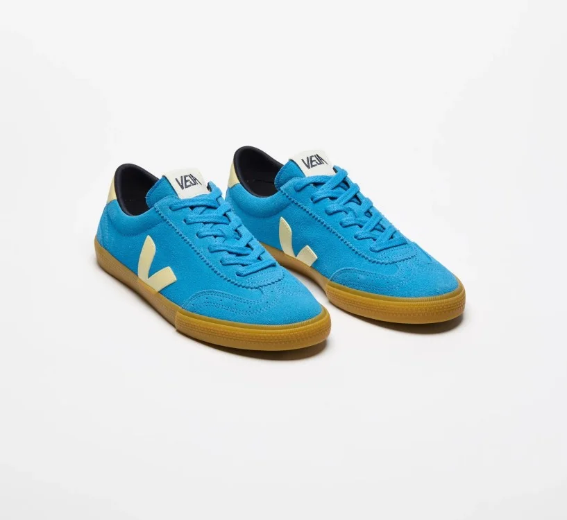 Tênis VEJA masculino Volley suede azul - Oficial 2