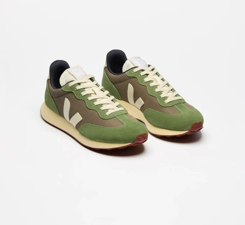 Tênis VEJA feminino Rio Branco II  kaki e cinza Oficial 2