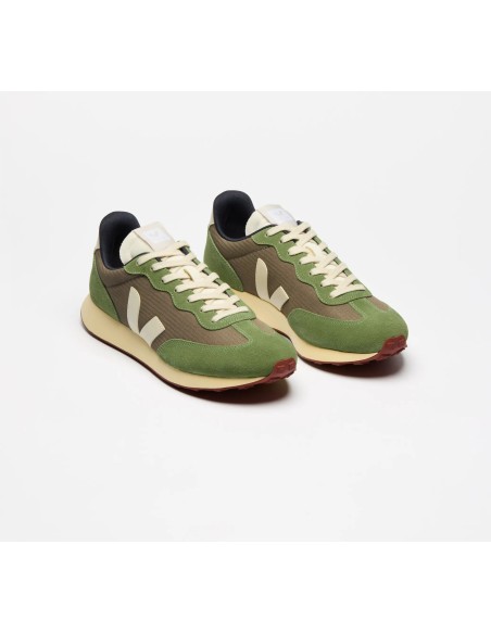 Tênis VEJA feminino Rio Branco II  kaki e cinza Oficial