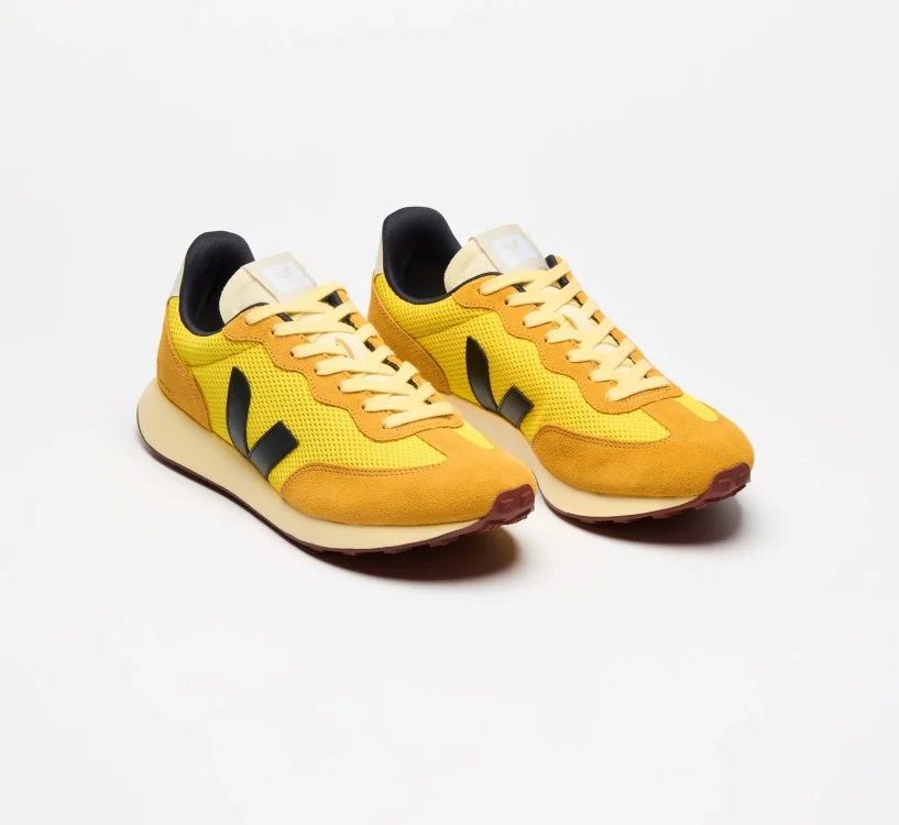 Tênis VEJA feminino Rio Branco II amarelo e preto VEJA - VERT 2