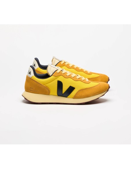 Tênis VEJA feminino Rio Branco II amarelo e preto VEJA - VERT