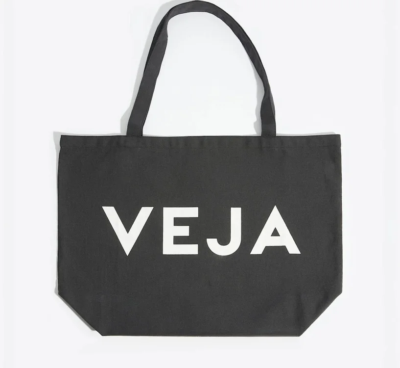 Bolsa tote VEJA algodão orgânico azul - Oficial