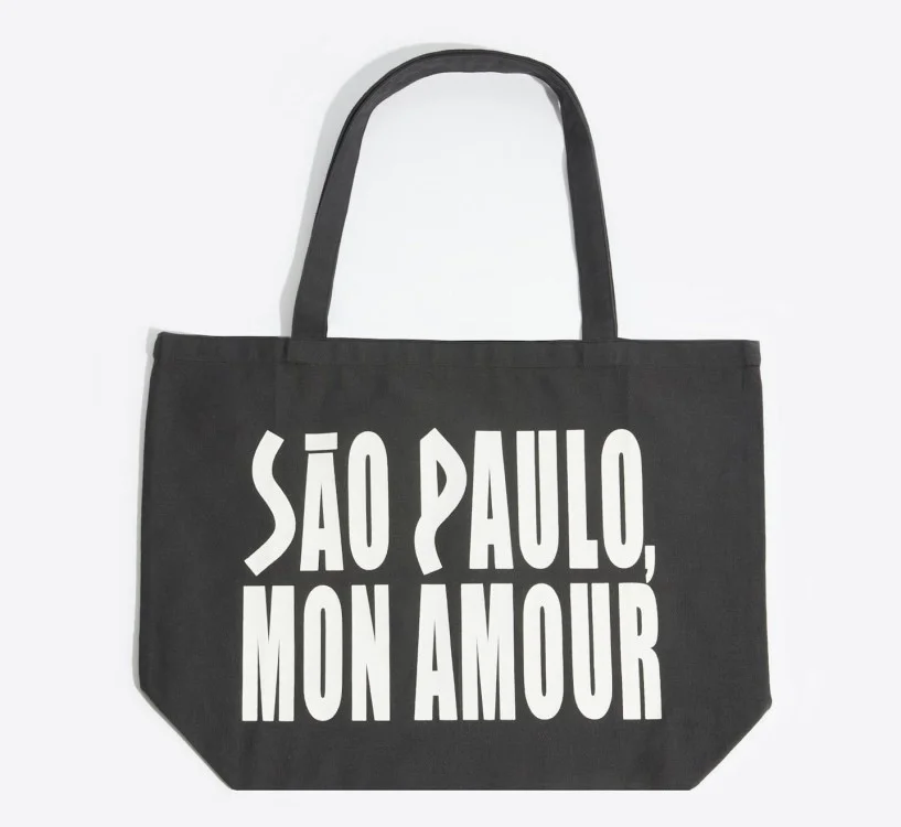 Bolsa tote VEJA São Paulo algodão azul - Edição limitada