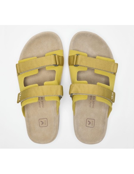 Sandália VEJA Masculina Arpoador suede liquor ocre - VERT Oficial