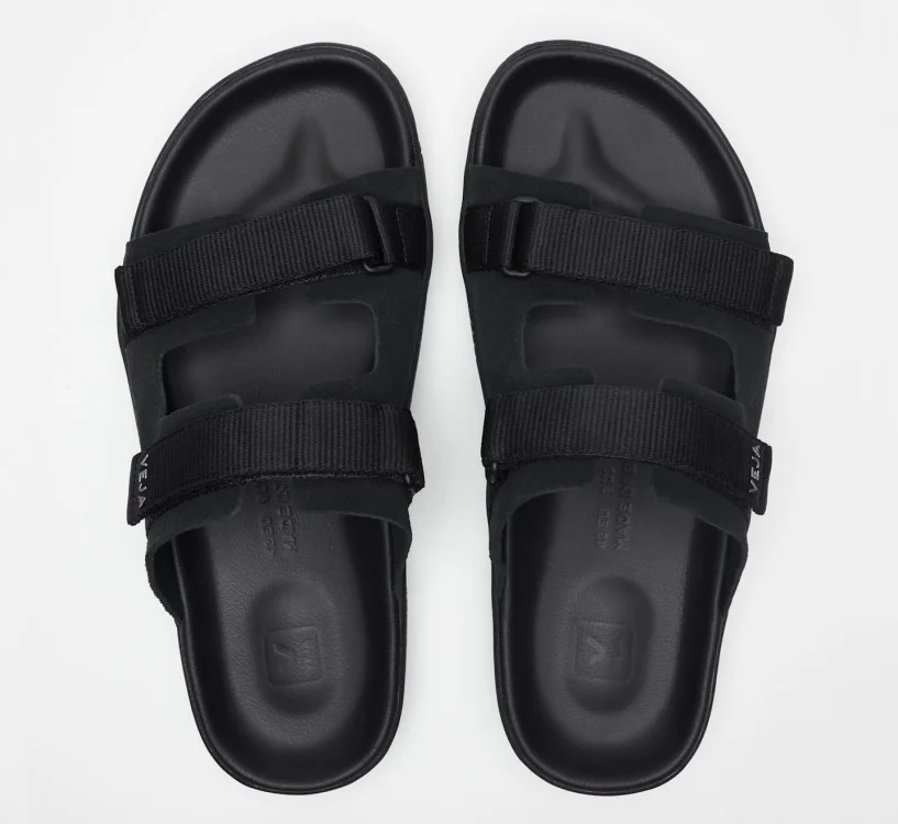 Sandália VEJA Masculina Arpoador suede preta - VERT Oficial 2