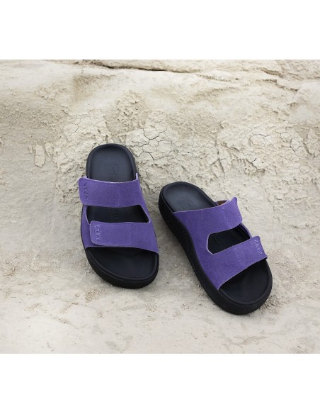 Sandália VEJA Feminino Etna Suede Açai Preto VEJA - VERT Oficial