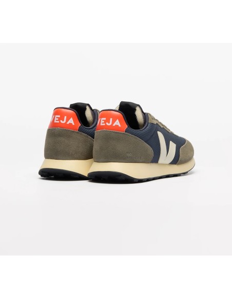 Tênis VEJA Feminino Rio Branco II casual azul e laranja VEJA - VERT