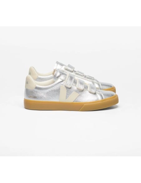 Tênis VEJA Feminino Recife couro prata VEJA - VERT