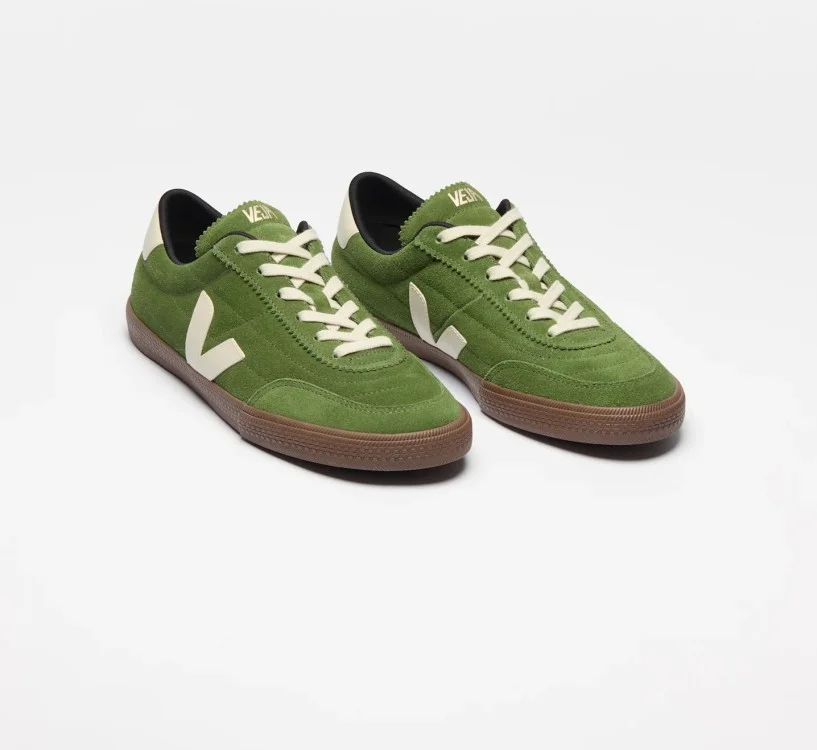 Tênis VEJA Feminino Panenka camurça verde militar VEJA - VERT 2
