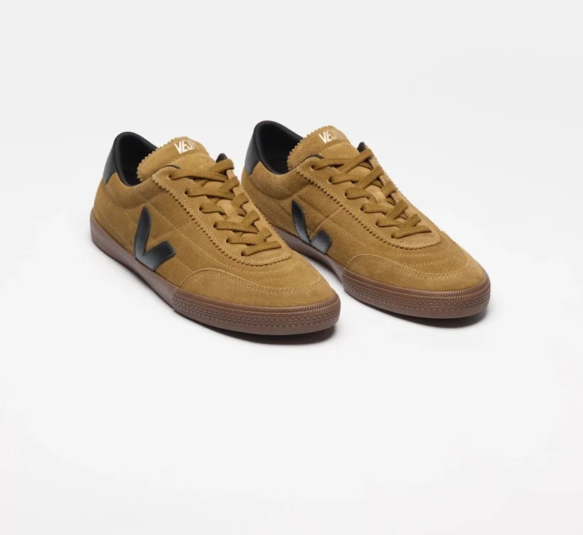 Tênis VEJA Feminino Panenka camurça marrom e preto VEJA - VERT 2