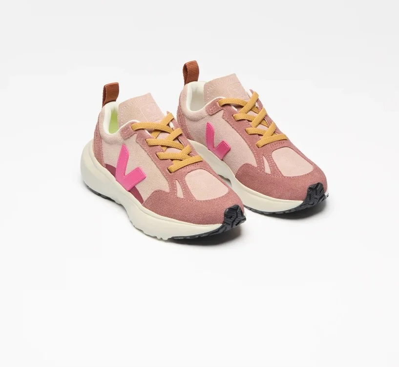 Tênis VEJA Canary infantil mini camurça rosa VEJA - VERT Oficial 2
