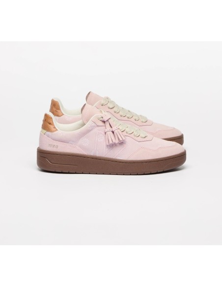 Tênis VEJA x YOUR ID Feminino V-90 camurça rosa - Oficial