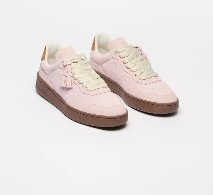 Tênis VEJA x YOUR ID Feminino V-90 camurça rosa - Oficial 2